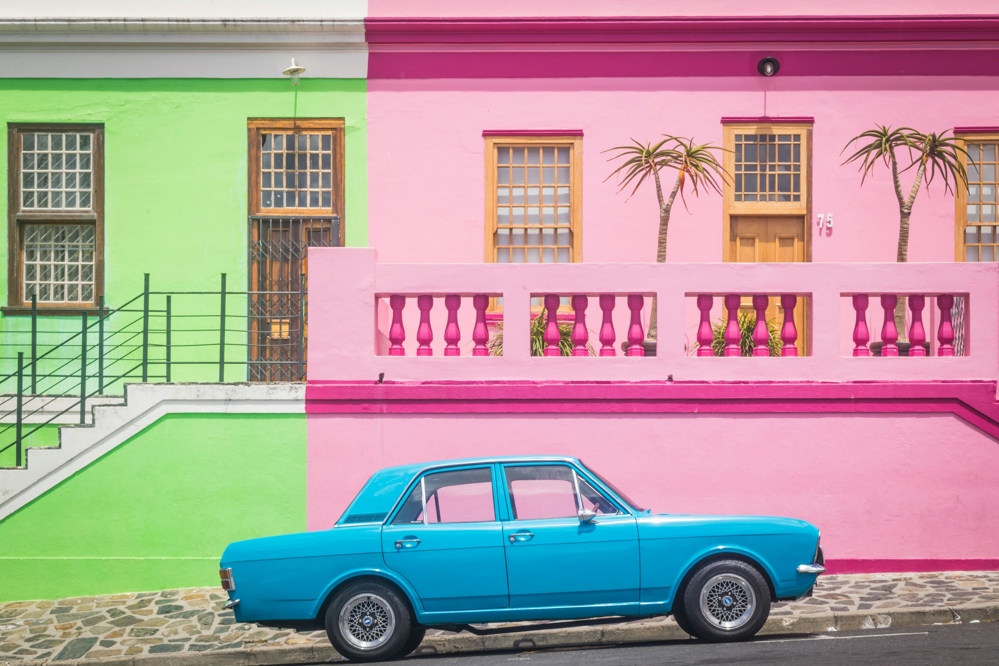 Colourful Bo-kaap and Cape Malay Quarter in Cape Town, one of South Africa's most visited tourist attractions