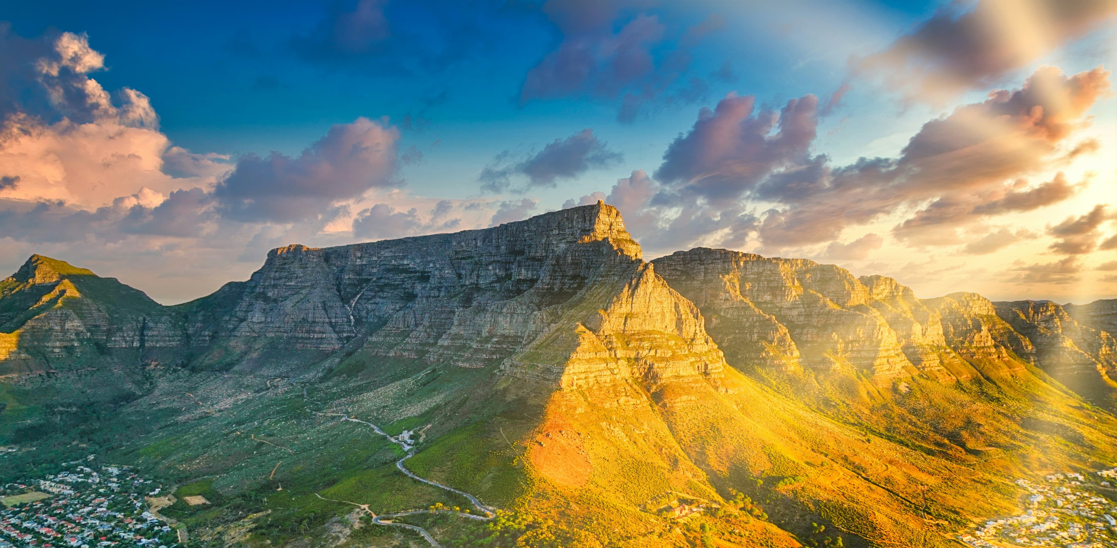 Incredible view of Table Mountain - Seven Wonders of the World, featuring South African tourism experiences